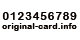 オリジナルカード用印字ナンバー加工